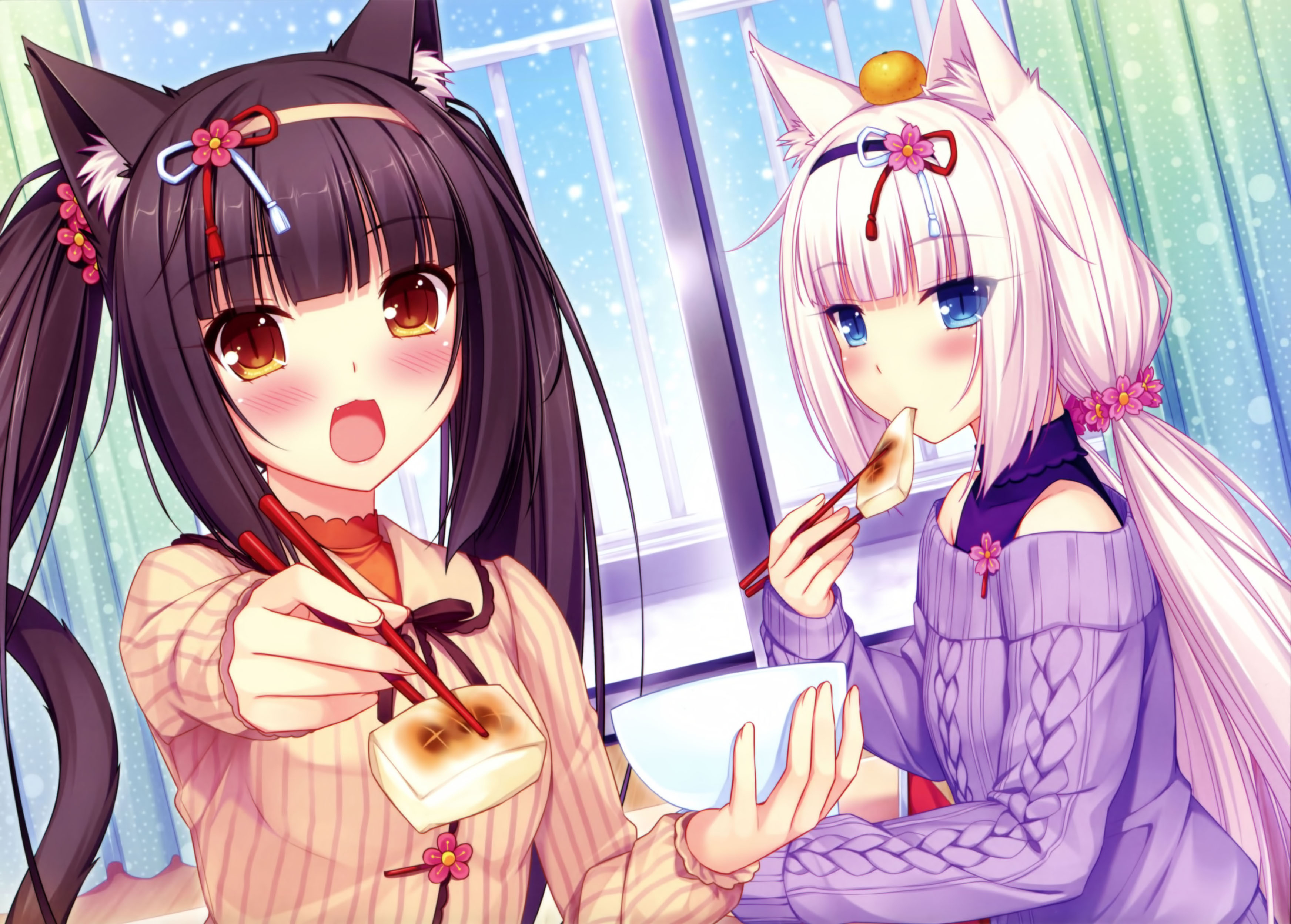 sayori nekopara chocola vanilla animal ears nekomimi | #302034 | yande.re